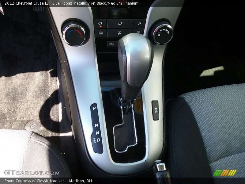 Blue Topaz Metallic / Jet Black/Medium Titanium 2012 Chevrolet Cruze LS