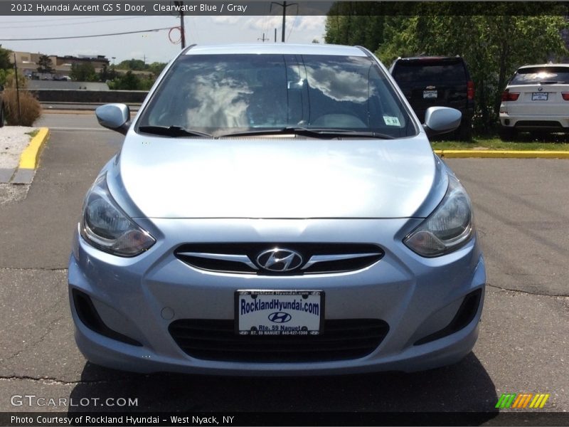 Clearwater Blue / Gray 2012 Hyundai Accent GS 5 Door