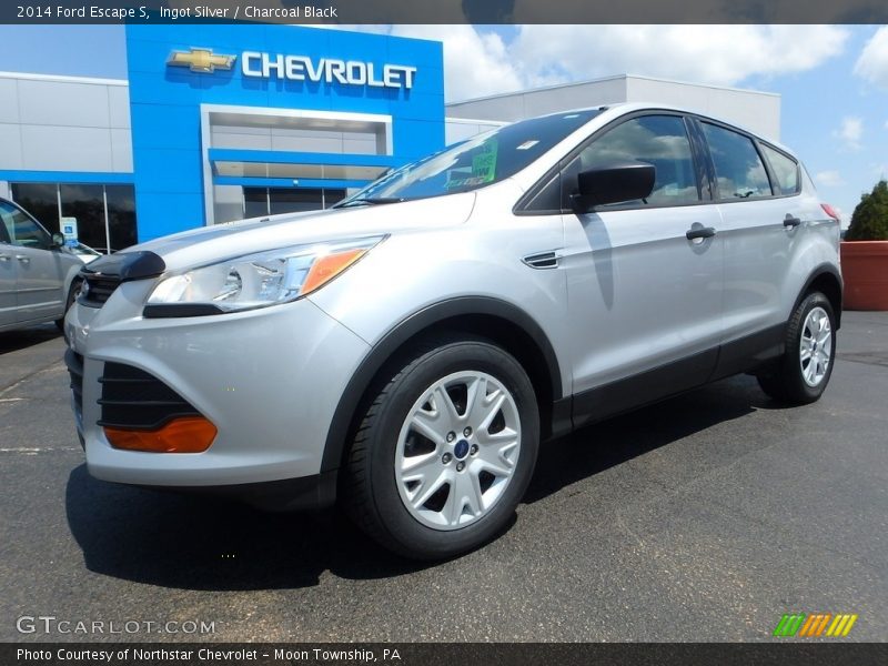 Ingot Silver / Charcoal Black 2014 Ford Escape S