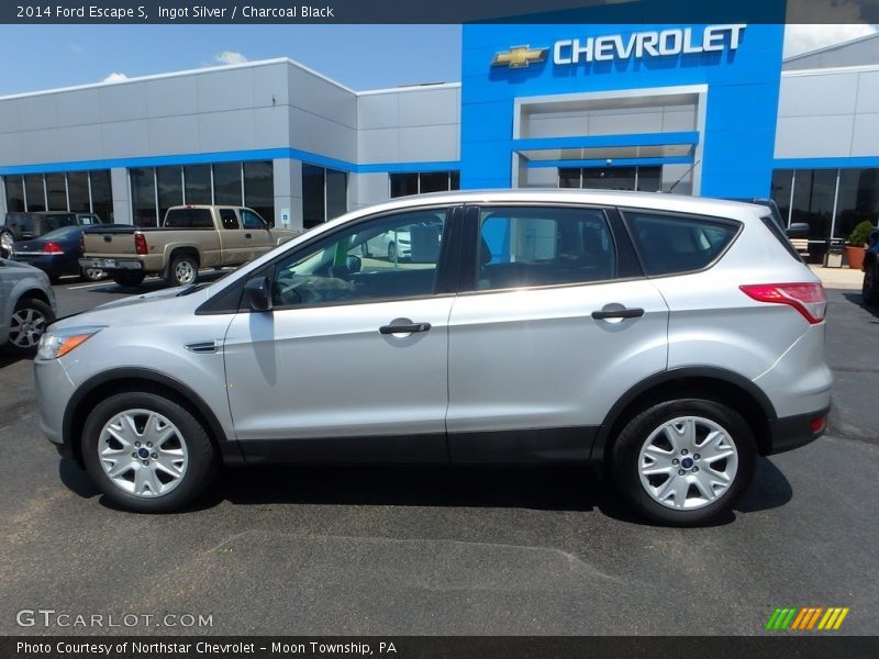 Ingot Silver / Charcoal Black 2014 Ford Escape S