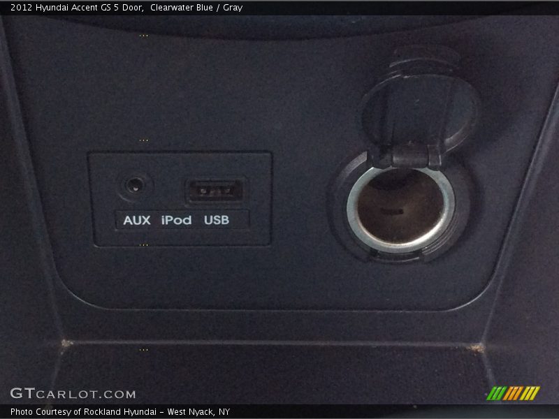 Clearwater Blue / Gray 2012 Hyundai Accent GS 5 Door