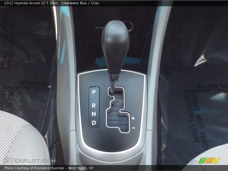 Clearwater Blue / Gray 2012 Hyundai Accent GS 5 Door