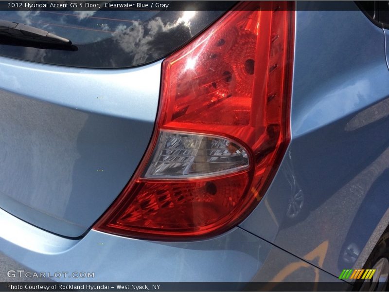 Clearwater Blue / Gray 2012 Hyundai Accent GS 5 Door