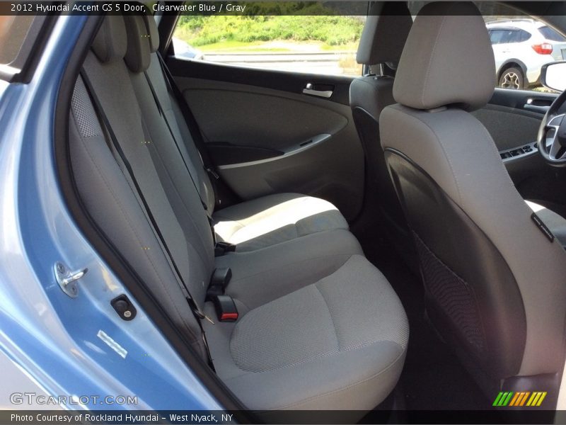 Clearwater Blue / Gray 2012 Hyundai Accent GS 5 Door
