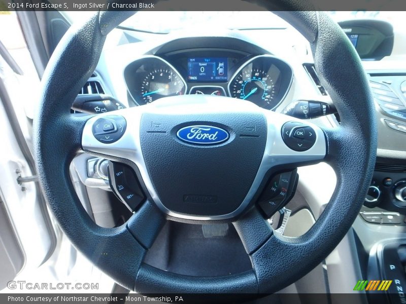 Ingot Silver / Charcoal Black 2014 Ford Escape S