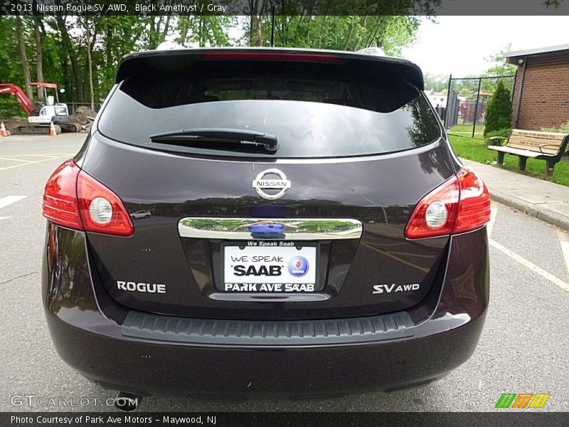 Black Amethyst / Gray 2013 Nissan Rogue SV AWD