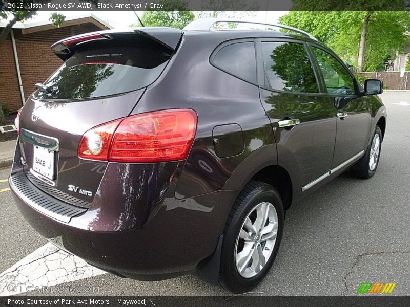 Black Amethyst / Gray 2013 Nissan Rogue SV AWD