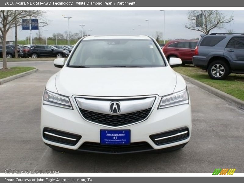 White Diamond Pearl / Parchment 2016 Acura MDX SH-AWD Technology