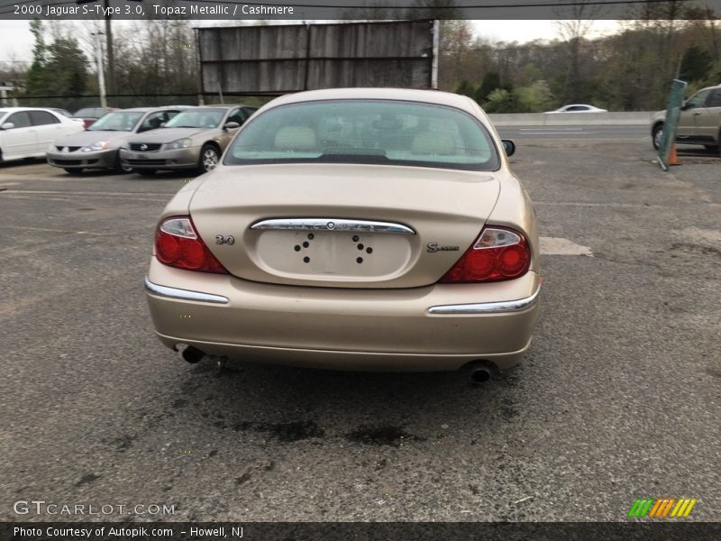 Topaz Metallic / Cashmere 2000 Jaguar S-Type 3.0