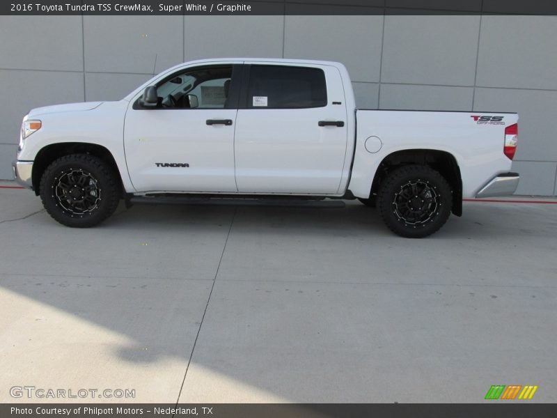 Super White / Graphite 2016 Toyota Tundra TSS CrewMax