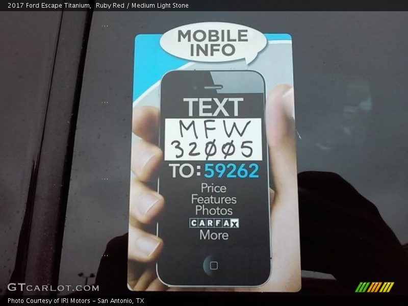 Ruby Red / Medium Light Stone 2017 Ford Escape Titanium