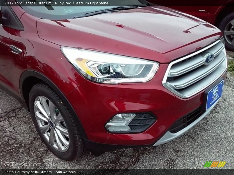 Ruby Red / Medium Light Stone 2017 Ford Escape Titanium