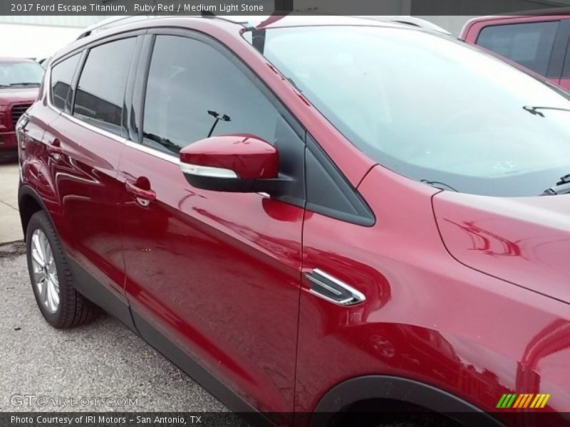 Ruby Red / Medium Light Stone 2017 Ford Escape Titanium