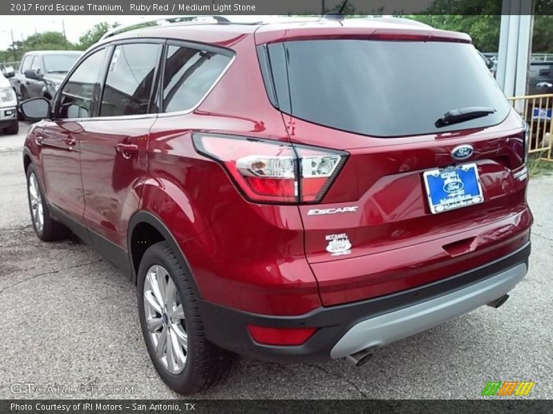 Ruby Red / Medium Light Stone 2017 Ford Escape Titanium