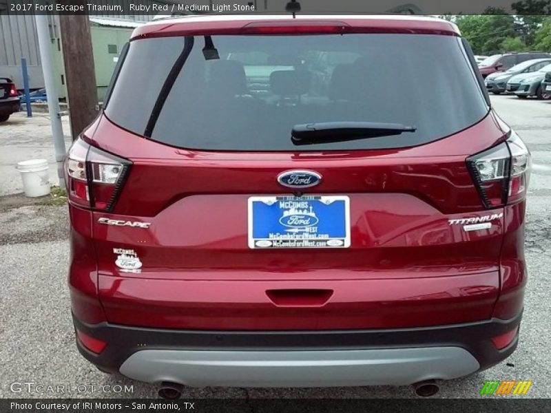 Ruby Red / Medium Light Stone 2017 Ford Escape Titanium