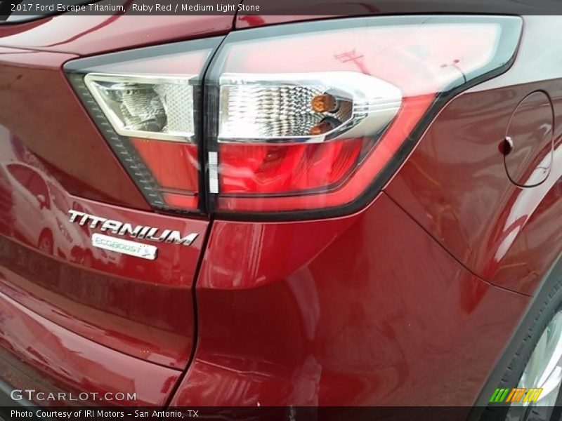 Ruby Red / Medium Light Stone 2017 Ford Escape Titanium