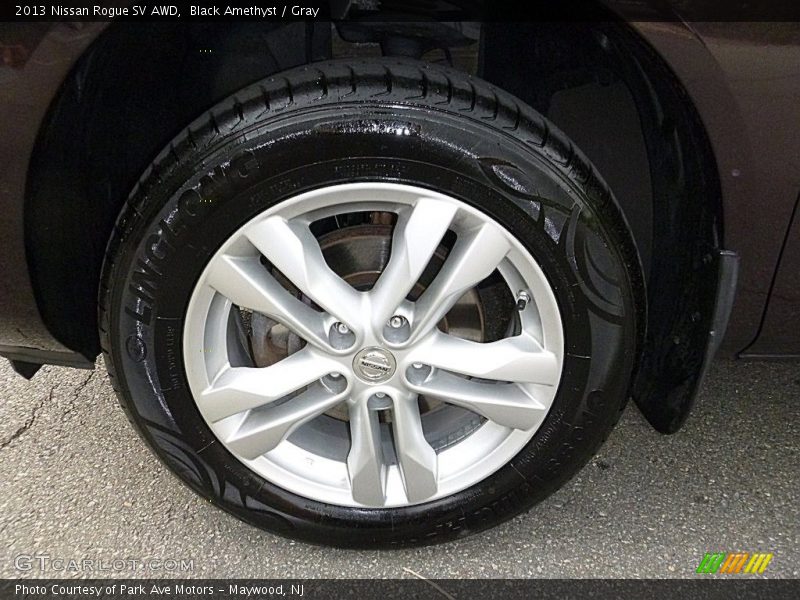 Black Amethyst / Gray 2013 Nissan Rogue SV AWD
