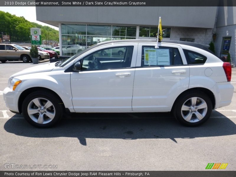 Stone White / Dark Slate Gray/Medium Graystone 2010 Dodge Caliber Mainstreet