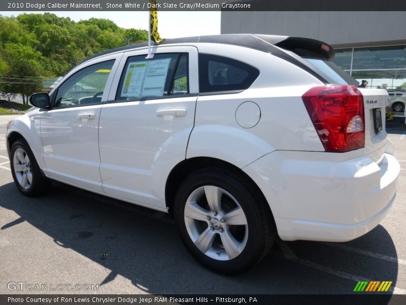 Stone White / Dark Slate Gray/Medium Graystone 2010 Dodge Caliber Mainstreet