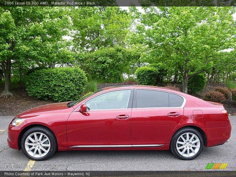 Matador Red Mica / Black 2006 Lexus GS 300 AWD