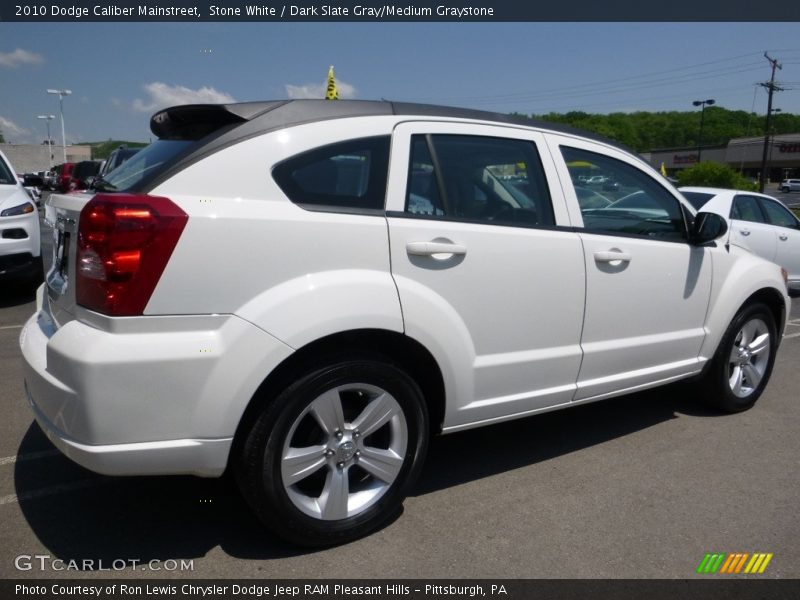 Stone White / Dark Slate Gray/Medium Graystone 2010 Dodge Caliber Mainstreet