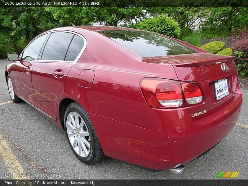 Matador Red Mica / Black 2006 Lexus GS 300 AWD