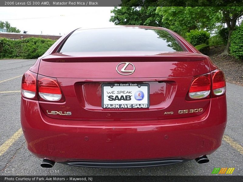 Matador Red Mica / Black 2006 Lexus GS 300 AWD