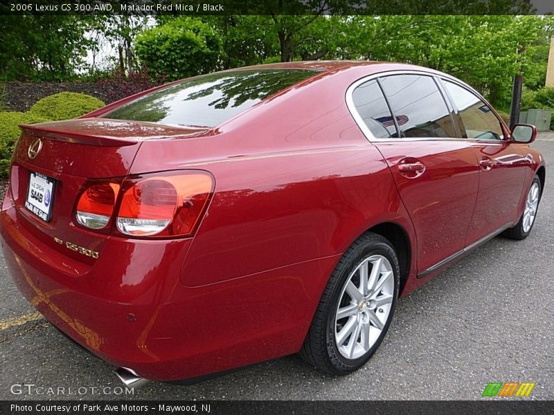 Matador Red Mica / Black 2006 Lexus GS 300 AWD