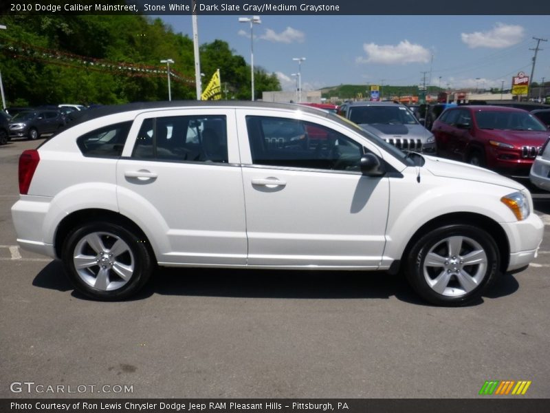 Stone White / Dark Slate Gray/Medium Graystone 2010 Dodge Caliber Mainstreet