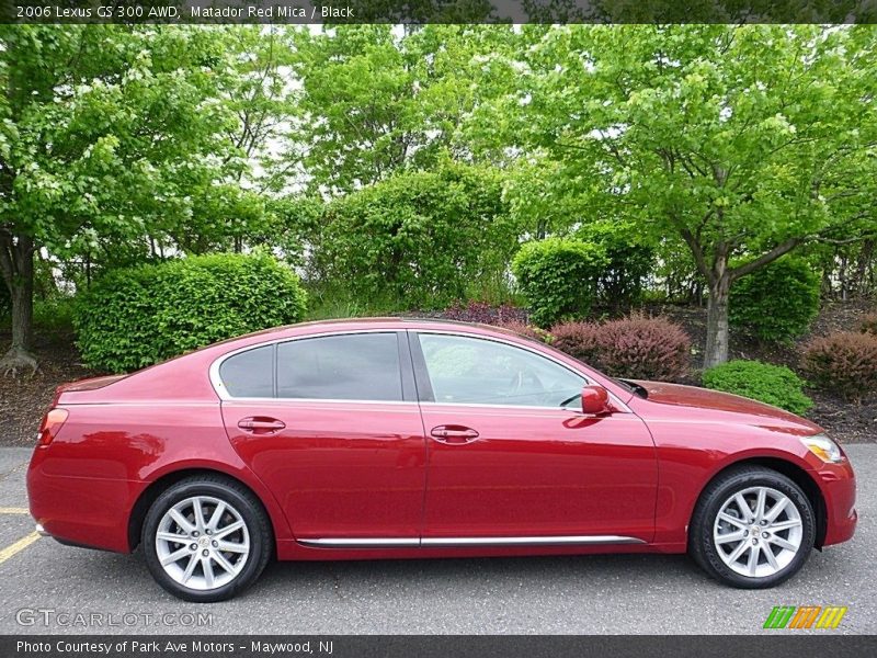 Matador Red Mica / Black 2006 Lexus GS 300 AWD