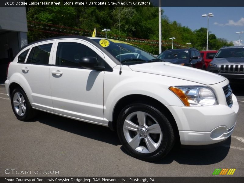 Stone White / Dark Slate Gray/Medium Graystone 2010 Dodge Caliber Mainstreet