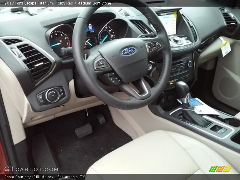 Ruby Red / Medium Light Stone 2017 Ford Escape Titanium