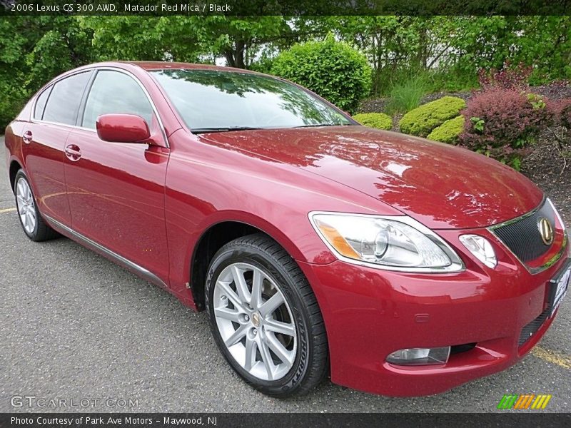 Matador Red Mica / Black 2006 Lexus GS 300 AWD