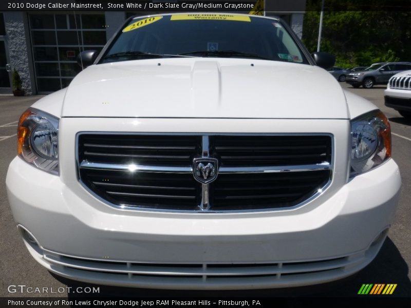 Stone White / Dark Slate Gray/Medium Graystone 2010 Dodge Caliber Mainstreet
