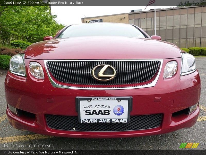 Matador Red Mica / Black 2006 Lexus GS 300 AWD