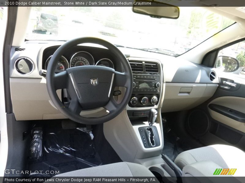 Stone White / Dark Slate Gray/Medium Graystone 2010 Dodge Caliber Mainstreet