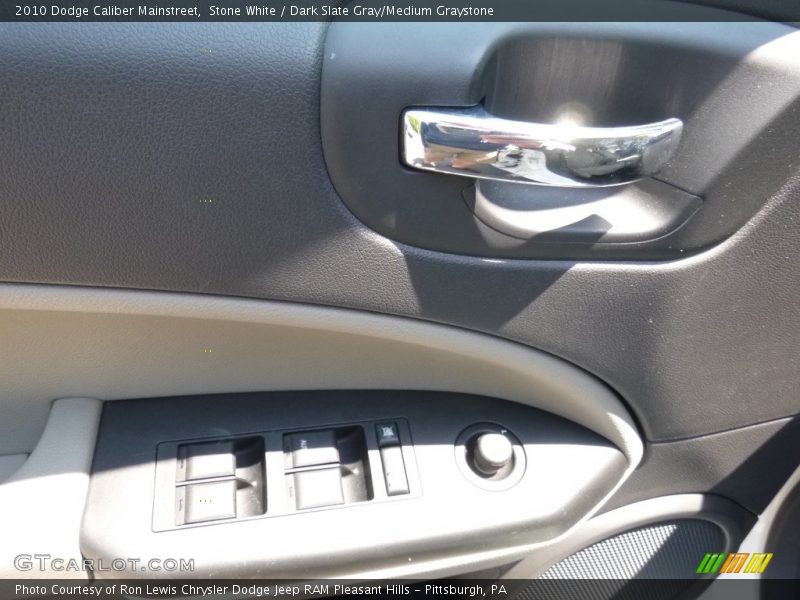 Stone White / Dark Slate Gray/Medium Graystone 2010 Dodge Caliber Mainstreet