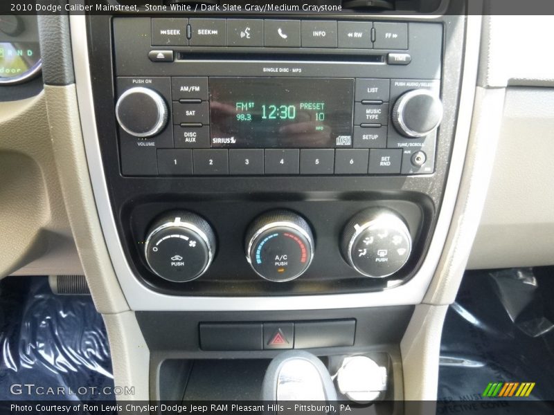 Stone White / Dark Slate Gray/Medium Graystone 2010 Dodge Caliber Mainstreet