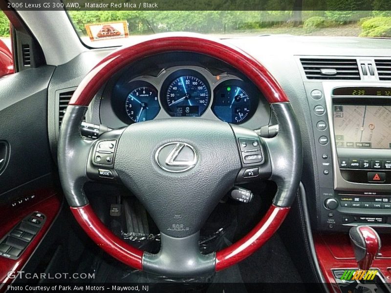 Matador Red Mica / Black 2006 Lexus GS 300 AWD