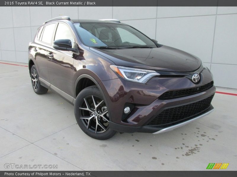 Black Currant Metallic / Black 2016 Toyota RAV4 SE