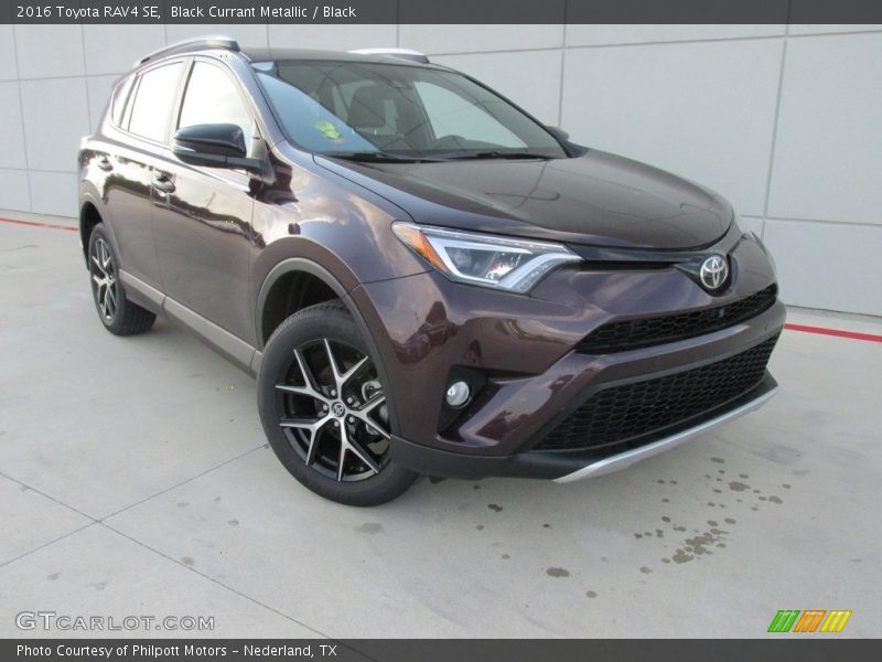 Black Currant Metallic / Black 2016 Toyota RAV4 SE