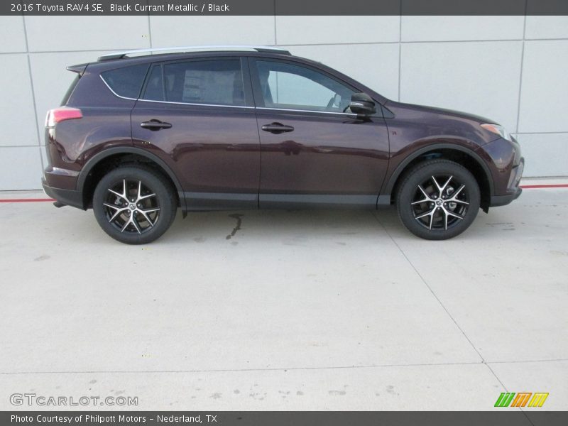 Black Currant Metallic / Black 2016 Toyota RAV4 SE