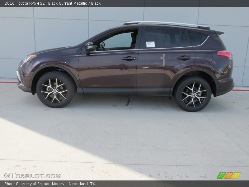 Black Currant Metallic / Black 2016 Toyota RAV4 SE