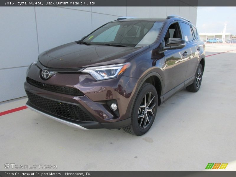 Black Currant Metallic / Black 2016 Toyota RAV4 SE