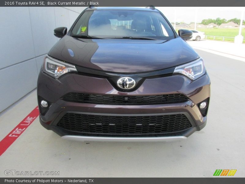 Black Currant Metallic / Black 2016 Toyota RAV4 SE