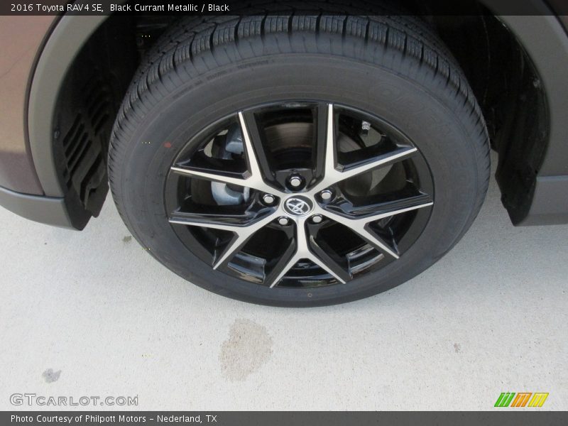 Black Currant Metallic / Black 2016 Toyota RAV4 SE