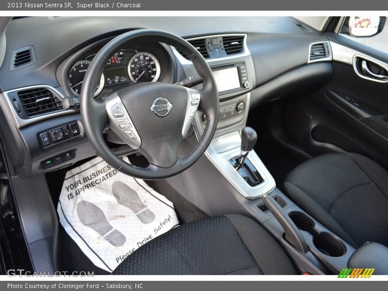 Super Black / Charcoal 2013 Nissan Sentra SR