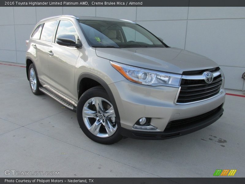 Creme Brulee Mica / Almond 2016 Toyota Highlander Limited Platinum AWD