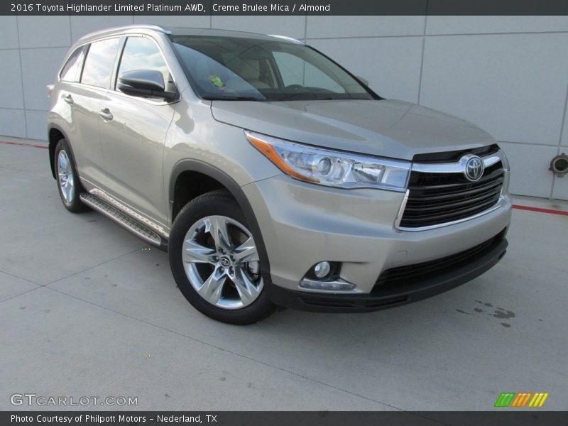Creme Brulee Mica / Almond 2016 Toyota Highlander Limited Platinum AWD
