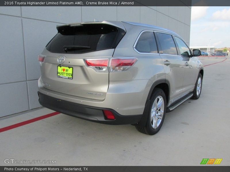 Creme Brulee Mica / Almond 2016 Toyota Highlander Limited Platinum AWD